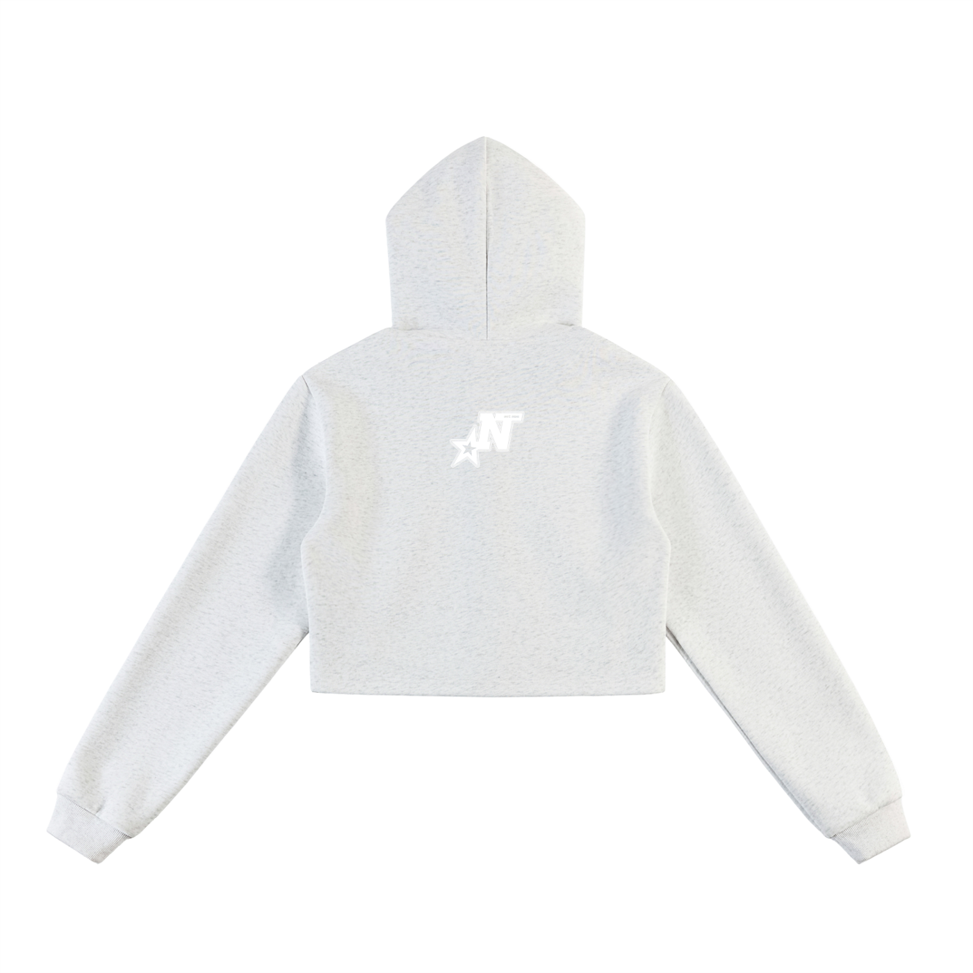 Women Essential Cropped Zip-Up Hoodie