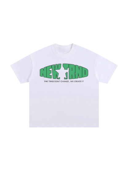 NEWTRND STAR LOGO TEE White T Shirt 2026