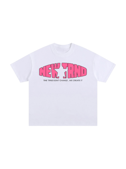 NEWTRND STAR LOGO TEE White T Shirt 2026