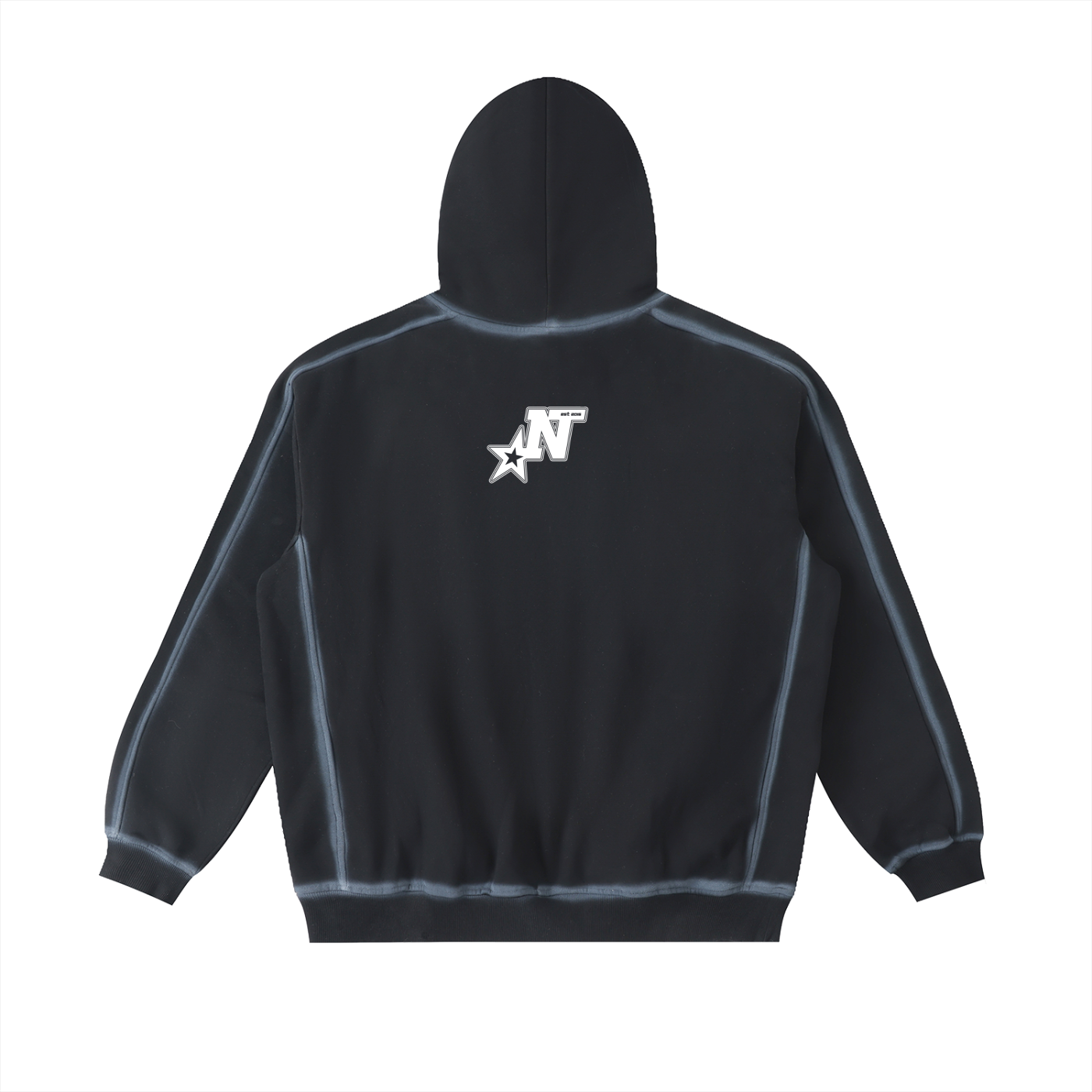 Sunfaded Edge Fleece Hoodie Black