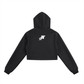 Women Essential Cropped Zip-Up Hoodie