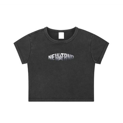 Snow Washed Crop Top