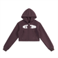 Women Essential Cropped Zip-Up Hoodie