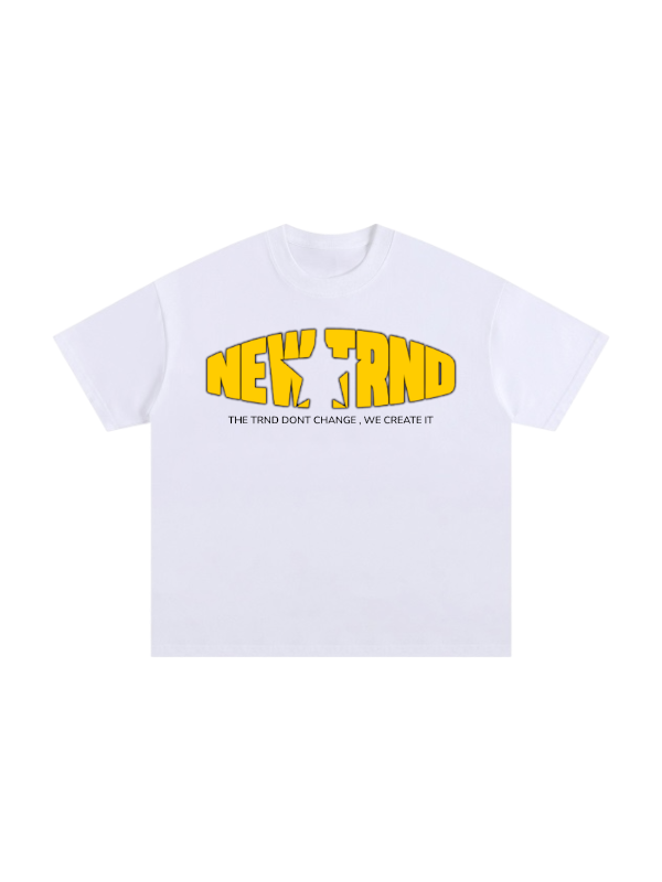 NEWTRND STAR LOGO TEE White T Shirt 2026