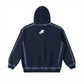 Sunfaded Edge Fleece Hoodie Blue